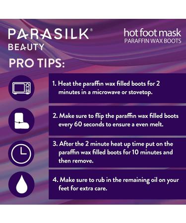 Parasilk Beauty Hot Foot Mask - Intensive Hydration with Coconut Oil, Argan Oil, Marula Oil & Vitamin E | 1 Pair - Buy Online on SooperMarket.com
