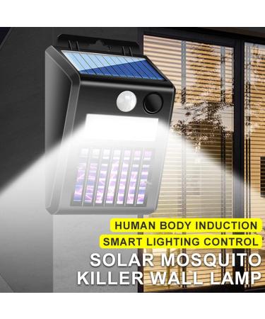 Bugg Outdoor Solar Powered Zapper | Waterproof Solar Zapper Against Mosquitoes for Outdoor | Mosquito Repellent with Motion Sensor Effective and Safe for Virtcooy - Buy Online on SooperMarket.com