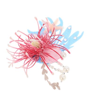 Gogogmee Flower Hairpin Flower Hairclip Sea Star Hair Pins Plumeria Flower Hair Clips Mermaid Hair Clips for Beach Hair Clip Hair Accessories for Cute Hair Accessories Fabric