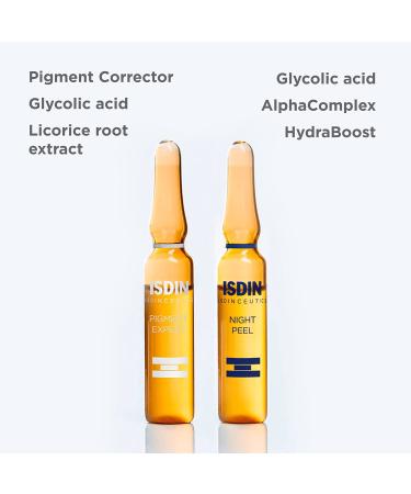 ISDIN Brightening Day & Night Serum Routine - Exfoliate and Correct - 20 Ampoules - Buy Online on SooperMarket.com