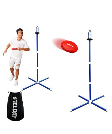 JOYIN Flying Disc Game Set, Outdoor Polish Horseshoes Game Set for Backyard and Lawn with 2 Flying Discs, 2 Bottle Stands and Carry Bag, Yard Games for Adults and Kids