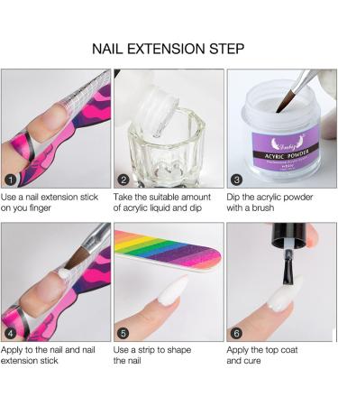 Anself Acrylic Nail Kit Acrylic Powder & Liquid Set with Nail Brush 3 Colors Nail Powder Kit for Beginners Nail Art DIY Nail Beauty Tools - Buy Online on SooperMarket.com