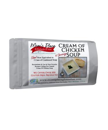 Moms Place Gluten Free & Dairy Free Cream of Chicken Soup Mix, Equal to 2 Cans of Condensed Soup 2.4 oz 2.4 Ounce
