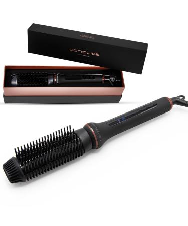 Corioliss Electric Hair Straightening Brush Hot Brush Antifrizz Temperature Control 80 to 210 Ionic Ceramic Automatic Switch Off