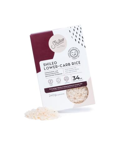 Shileo Lower-Carb Reis from Konjak 240g |Dried instead of inserted - 100% delicious |Low calorie (almost) without carbohydrates and gluten -free |Ideal for losing weight keto or low-carb diets