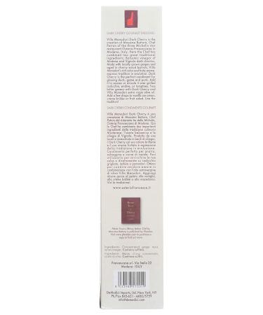 Villa Manodori Massimo Bottura Dark Cherry Gourmet Dressing 8.5 Fl Oz - Premium Quality Gourmet Dressing - Buy Online on SooperMarket.com