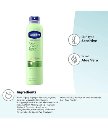 Vaseline Intensive Care Aloe Soothe Spray 6.5 oz - Soothing Aloe Formula | 1 Pack - Buy Online on SooperMarket.com