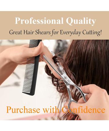 JASON 6 Texturizing Hair Scissors - 23 Teeth Professional Blending Shears for Barber, Hairdresser, Stylist | Japanese 440C Stainless Steel A-texturizer - Buy Online on SooperMarket.com