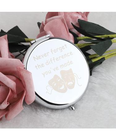 MYOSPARK Theatre Drama Girl Compact Makeup Mirror - Graduation Gift for Theatre Students - Never Forget the Difference You've Made - Buy Online on SooperMarket.com