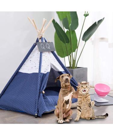 Luxury Pet Teepee Tent with Thick Cushion | Portable & Machine Washable | For Dogs, Cats, and Puppies - Buy Online on SooperMarket.com