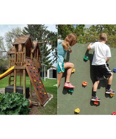 IFOYO Rock Climbing Holds - 20 Large Outdoor Playground Rocks for Kids Over 4 Years - Supports 132lbs/60kg - Bright + Dark - Buy Online on SooperMarket.com