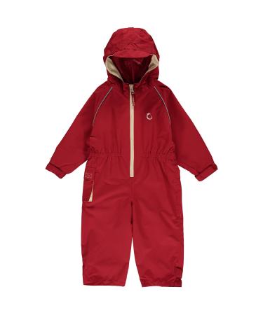 Hippychick Waterproof All In One Shell Rainsuit Splashsuit Snowsuit for Kids Essential Outdoor Clothing For Children 18-24 Months Red