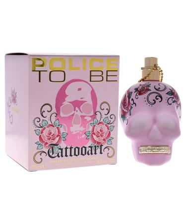 POLICE To Be Tattooart For Woman - Fragrance For Women - Floral Fruity Gourmand Scent - Creamy Sandalwood And A Powdery-Sweet Marshmallow Accord - Eye-Catching Skull Bottle - 2.5 Oz EDP Spray 2.5 Fl Oz (Pack of 1) - Buy Online on SooperMarket.com