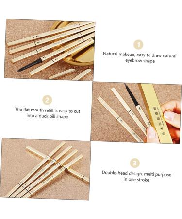 Beavorty 5pcs Double Ended Eyebrow Pencil Waterproof Eyebrow Pen Double- Head Eyebrow Pens Makeup Tools - Buy Online on SooperMarket.com
