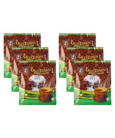 CNMART Malaysia Oldtown 3 in 1 White Coffee Hazelnut 15 sachets (Pack of 6)