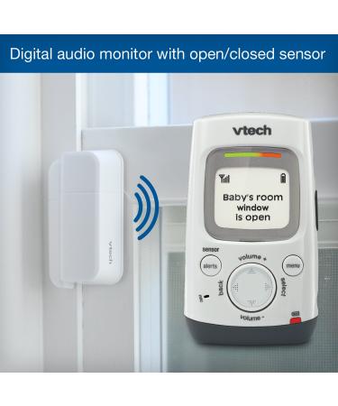 VTech DM271-102 Audio Baby Monitor with Glow-on-Ceiling Night Light and Sensor, Vibrating Alert, Intercom & Belt Clip - Buy Online on SooperMarket.com