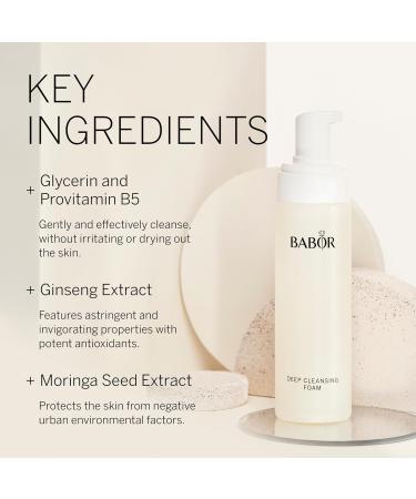 Babor Cleansing Foam for Combination & Oily Skin - Vegan Daily Face Wash 200ml | Refreshing Cleanser | Market Launch 2023 - Buy Online on SooperMarket.com
