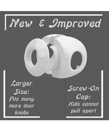 New & Improved - Door knob Baby Safety Cover - 5 Pack - Deter Little Kids from Opening Doors with A Child Proof Door Handle Lock - Driddle - Buy Online on SooperMarket.com