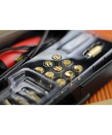 TRUArt Stage 1 Wood and Leather Pyrography Pen Kit - 21 Tips - Dual Power Mode - Best for Woodburning and Leather Crafts - Buy Online on SooperMarket.com