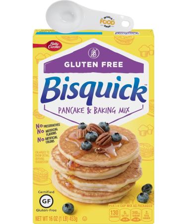 Betty Crocker Gluten Free Bisquick 453g with World Food Shop Scoop | Gluten-Free Baking Mix - Convenient Scoop Included - Versatile Pancake and Baking Mix