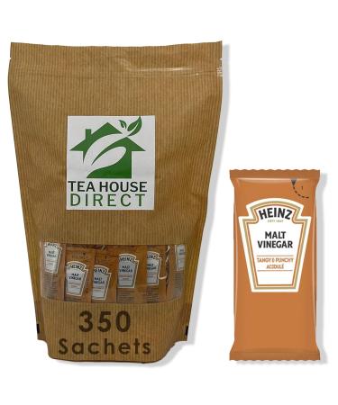 Heinz Malt Vinegar - Tangy Flavor Elevating Your Dishes - Convenient Single-Serve Packet for On-the-Go Zestiness - 350 Sachets