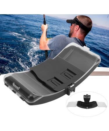 VGEBY Portable Waist Fishing Box with Belt - Grey Plastic Tackle Bait Lure Hook Organizer - Buy Online on SooperMarket.com