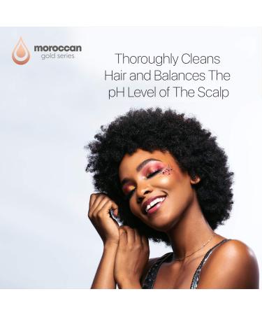 Moroccan Gold Series Salt Free Shampoo 16.9oz - Hydrating Argan Oil & Keratin Shampoo for Curly, Dry, Color Treated Hair - Buy Online on SooperMarket.com