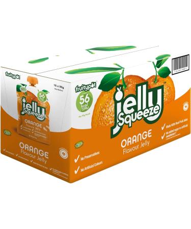 Fruitypot Orange Jelly Squeeze Pouches - 16x95g - Buy Online on SooperMarket.com