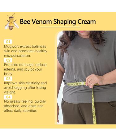 Bee Venom Shaping Cream Bee Venom Cream Bee Venom Anti Cellulite Cream Bee Venom Firming Body Cream for Belly Anti Cellulite Body Cream for Tightening Skin Abdomen Legs Belly Buttocks - Buy Online on SooperMarket.com