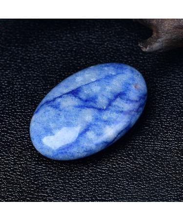 ICE Blue Palm Stone Quartz Natural Gemstone Crystal Decoration Crystal Stone US Stock - Buy Online on SooperMarket.com