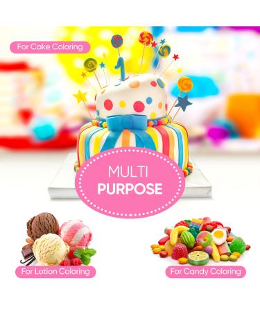 ValueTalks 12 Color x 10ml Food Grade Liquid Food Coloring for Baking and Decorating - Vegan-free and Flavorless Dye for Icing, Cake, Macaron, Fondant, and Slime - Buy Online on SooperMarket.com
