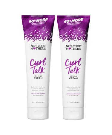 Not Your Mother's Curl Talk Defining Cream (2-Pack) - 9.7 fl oz - Definition for Curly Hair - Moisturize, Condition, Protect, and Enhance Curls