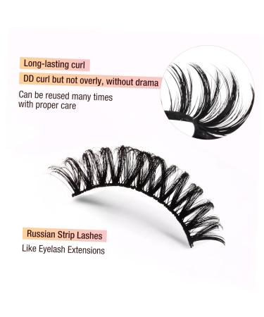 50 Pairs Fluffy Natural Fake Eyelashes - Realistic Full Strip Lashes for Women | Bulk Makeup Tools - Buy Online on SooperMarket.com