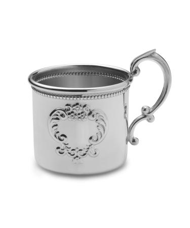 Empire Raised Design Beaded Pewter Baby Cup