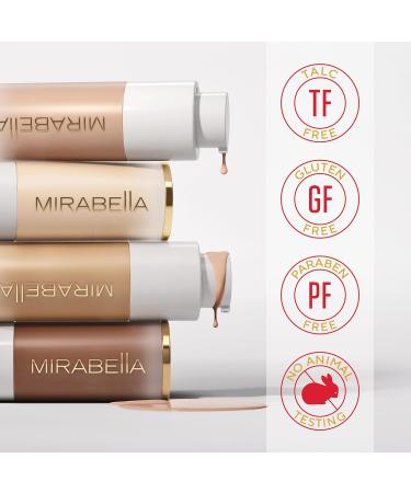 Mirabella Invincible HD Liquid Foundation - Anti-Aging Full Coverage Makeup for All Skin Types (Medium M150) - Moisturizing & Lightweight Foundation for Lasting Beauty - Buy Online on SooperMarket.com