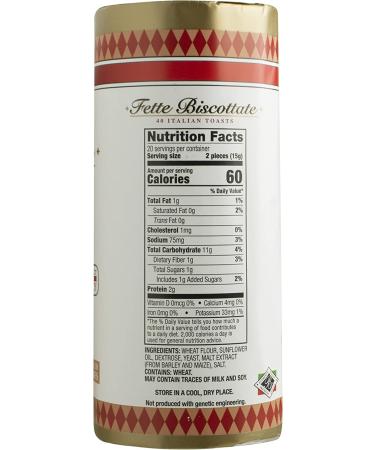 Bellino Italian Toast Wheat Crackers 10.5 oz - Authentic Italian Snack, Pack of 1 - Buy Online on SooperMarket.com