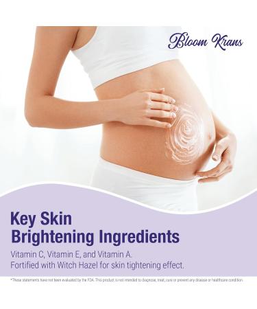 Bloom Krans Stretch Mark Cream for Pregnancy | Moisturizing Stretch Mark Remover & Prevention Lotion for Pregnant Belly & Postpartum Essentials - Buy Online on SooperMarket.com