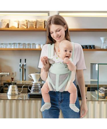 FUNUPUP 4-in-1 Baby Carrier | Portable Newborn to Toddler Sling Carrier | Breathable Mesh | Up to 35lbs | Blue - Buy Online on SooperMarket.com