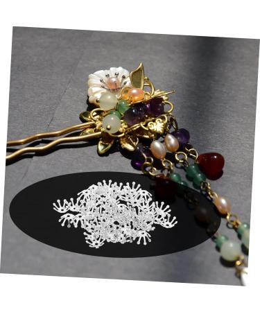 FOMIYES 100 Pcs Hairpin Accessories Applique Bride Flowers 1X1cmx2pcs Silverx2pcs - Buy Online on SooperMarket.com