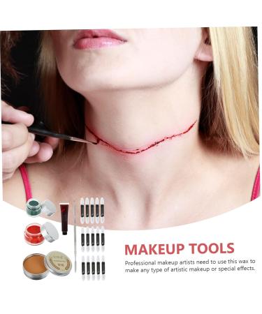 Buy NOLITOY Scar Makeup Tools - Effects Wax Fake Blood & Zombie Makeup Kit for Realistic Scabs & Body Paint - International Shipping Available - Buy Online on SooperMarket.com