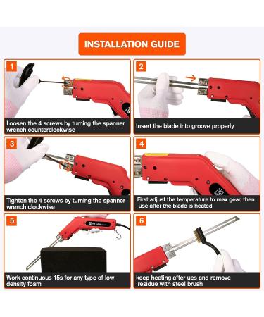 RONGTER Foam Cutter Pro Electric Hot Knife (200W) - Styrofoam Cutting Tool with Blades for Engraving & DIY Handmade - Buy Online on SooperMarket.com