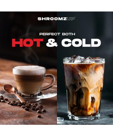 Shroomzup Mushroom Coffee Instant (15 Pack) - Lion's Mane and Cordyceps Superfood Coffee for Keto Vegan Paleo - Brain Focus & Productivity Boost - Buy Online on SooperMarket.com