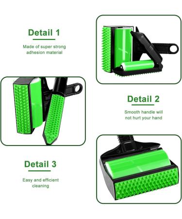Stick It Roller - 2 Pack Silicone Reusable Lint Roller | Animal Hair Remover for Car Seats Carpets & Clothing - Buy Online on SooperMarket.com
