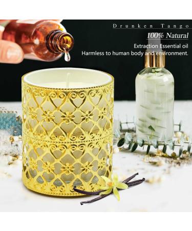 Fragrance Candle Gift Set for Women - 6 Large Soy Wax Candles 200 Hours Burn Time Perfect Valentine's Day Gift in Elegant White Glass - Buy Online on SooperMarket.com