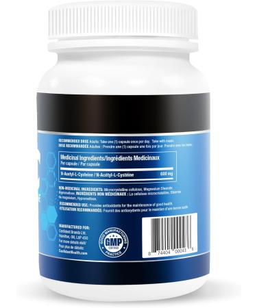 NAC Supplement 600mg 100% Pure & Pharmaceutical Grade - N-Acetyl-L-Cysteine - 120 Veggie Capsules 4 Month Supply of Immune Booster Supplements - Stay Strong and Resilient 120 count (Pack of 1) - Buy Online on SooperMarket.com