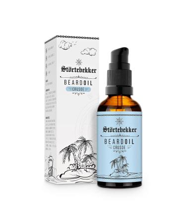 St rtebekker Premium Bart l Crusoe - daily beard care for 3 -day beard to full beard - 50ml Beard Oil vegan - Bart oil men with pleasant fragrance - High -quality ingredients - Made in Germany Crusoe (sweet herb)