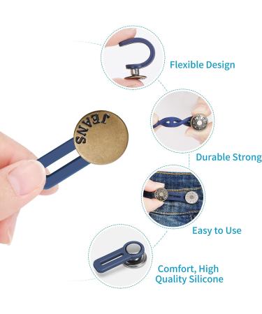 12PCS Button Extenders | Waist Extenders for Jeans & Pants | No-Sew Instant Waistband Extension | 1-1.8 Inches - Buy Online on SooperMarket.com