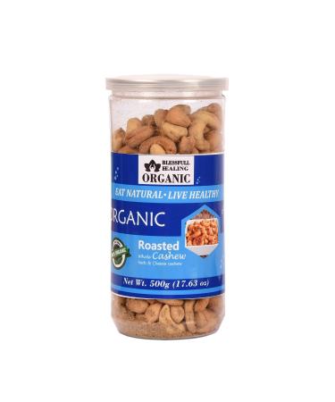 Blessfull Healing Organic Natural Vegan Herb & Cheese Roasted Whole Cashew Nuts Crunchy Kaju 500 Gram