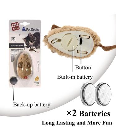 Vealind GiGwi Interactive Cat Toys: Auto Moving Mice with Lifelike Squeaky Sound - Coffee - Buy Online on SooperMarket.com