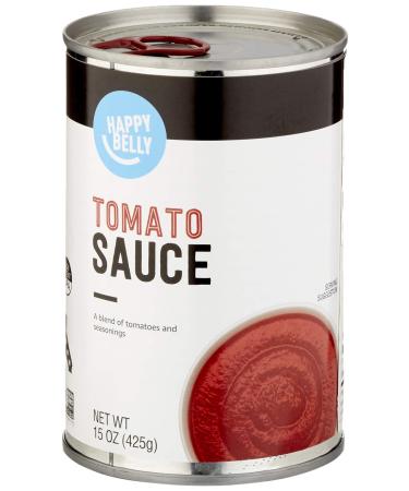 Amazon Brand - Happy Belly Tomato Sauce, 15 Ounce